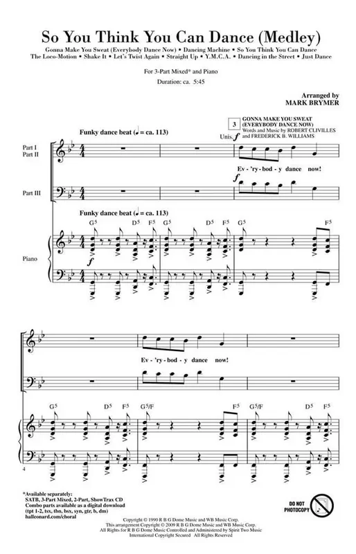 So You Think You Can Dance (Arr. Mark Brymer) Gemischter Chor mit Begleitung
