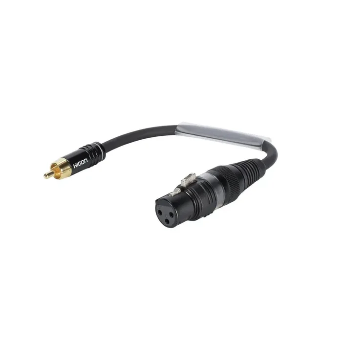 Sommer Cable Adapterkabel XLR(F)/Cinch(M) 0,15m sw