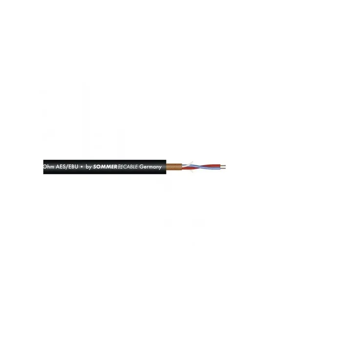 Sommer Cable Mikrofonkabel AES/EBU 2×0,14 100m sw SC-Micro-Stage