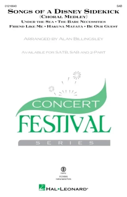 Songs of a Disney Sidekick (Choral Medley) (Arr. Alan Billingsley) Gemischter Chor mit Begleitung