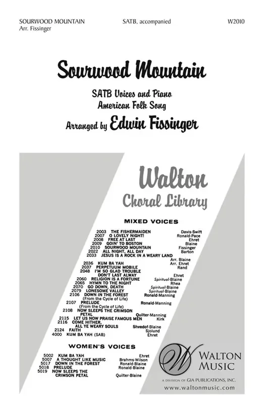 Sourwood Mountain (Arr. Edwin Fissinger) Gemischter Chor mit Begleitung