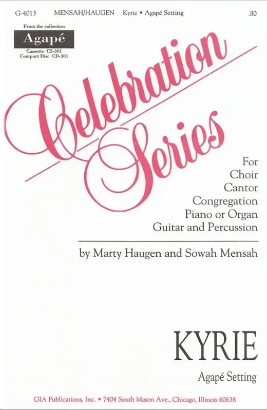 Sowah Mensah Kyrie – Agapé setting Gemischter Chor mit Klavier/Orgel