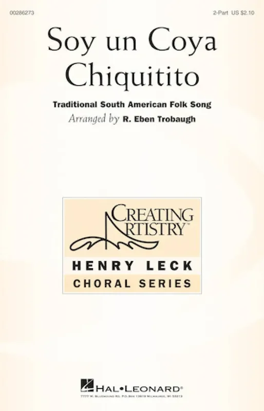 Soy Un Coya Chiquitito (Arr. R. Eben Trobaugh) Frauenchor mit Begleitung