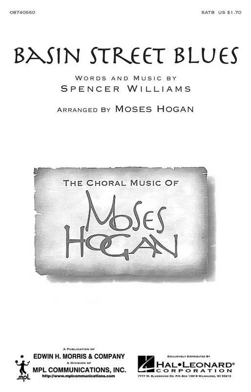 Spencer Williams Basin Street Blues (Arr. Moses Hogan) Gemischter Chor mit Begleitung