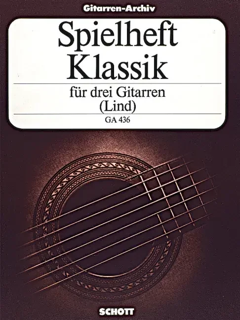 Spielheft Klassik für 3 Gitarren