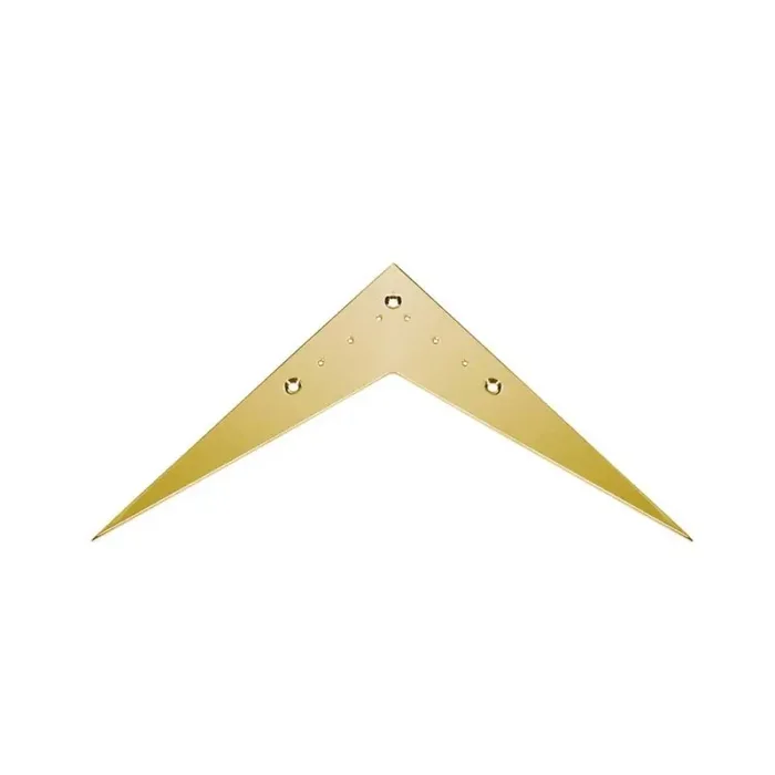 Staartstuk voor electric gitaar, V- model, goud