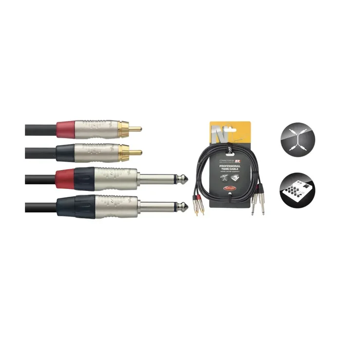 Stagg NTC6PCMR Zwillingskabel