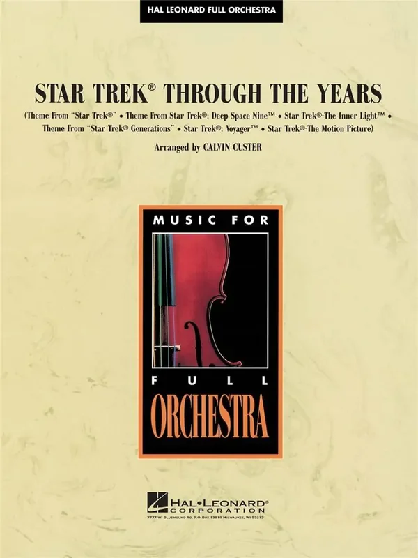 Star Trek Through the Years (Arr. Calvin Custer) Orchester