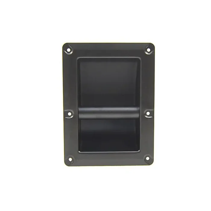 Steel bar handle black w/ rivet protection