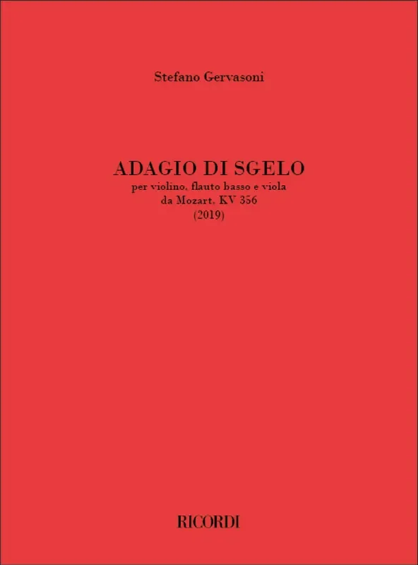 Stefano Gervasoni Adagio Di Sgelo Kammerensemble