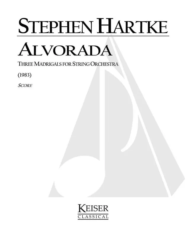 Stephen Hartke Alvorada Streichorchester