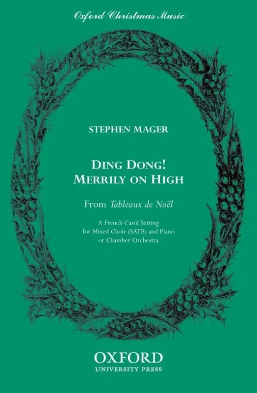 Stephen Mager Ding dong! merrily on high Gemischter Chor mit Begleitung