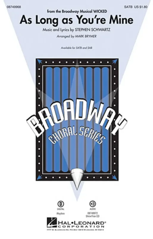 Stephen Schwartz As Long as You‘re Mine (Arr. Mark Brymer) Gemischter Chor mit Begleitung