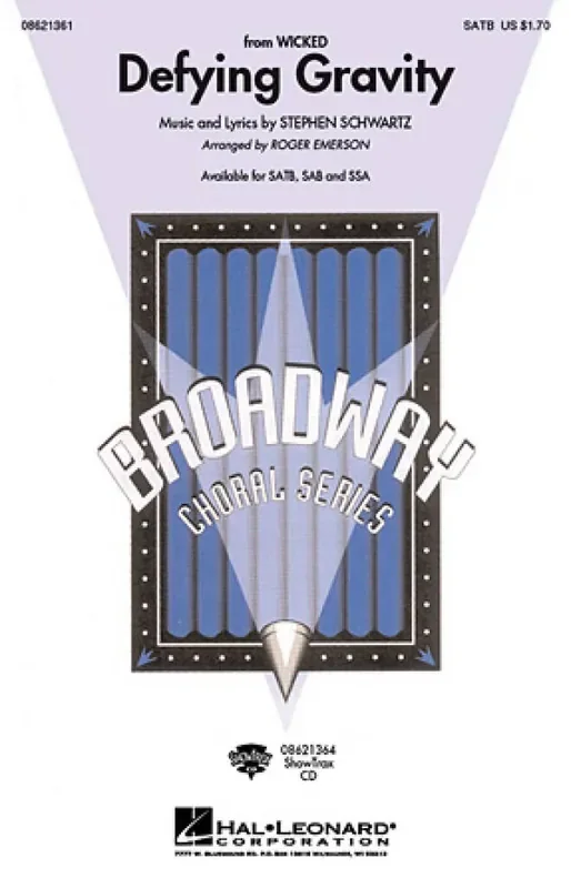 Stephen Schwartz Defying Gravity (Arr. Roger Emerson) Frauenchor mit Klavier/Orgel