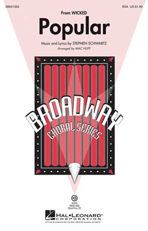 Stephen Schwartz Popular (Arr. Mac Huff) Frauenchor mit Begleitung