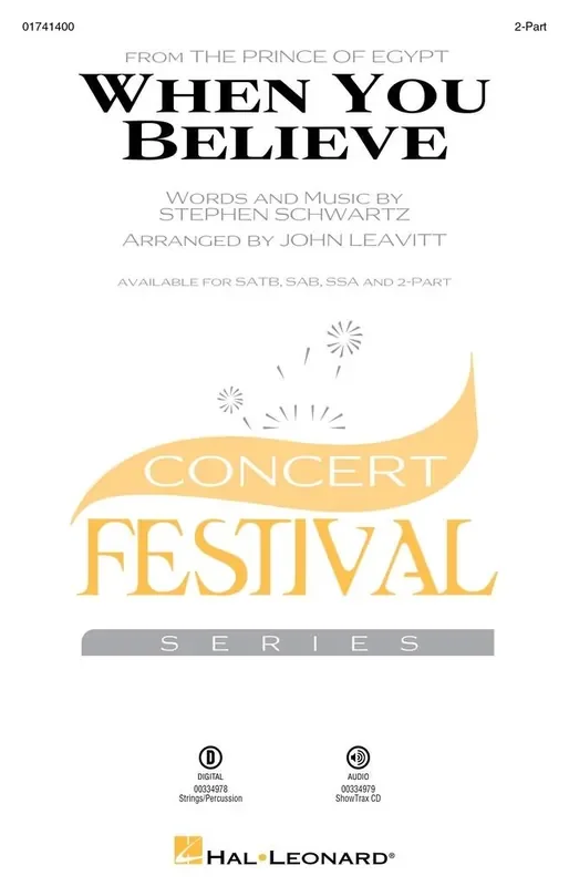 Stephen Schwartz When You Believe (Arr. John Leavitt) Gemischter Chor mit Begleitung