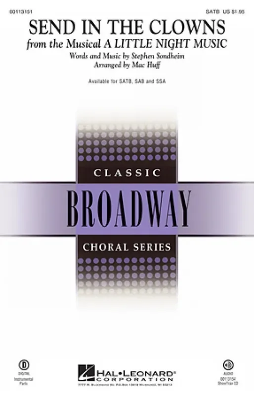Stephen Sondheim Send in the Clowns (Arr. Mac Huff) Gemischter Chor mit Begleitung