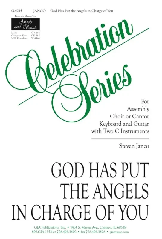Steven Janco God Has Put the Angels in Charge of You Gemischter Chor mit Klavier/Orgel