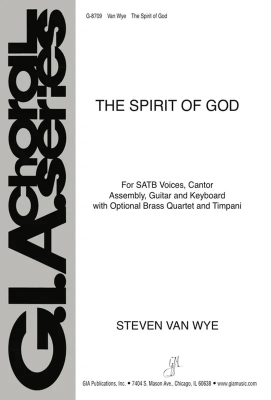 Steven Van Wye The Spirit of God – Guitar edition Gemischter Chor mit Ensemble