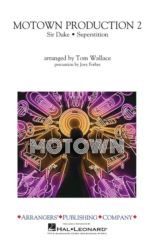 Stevie Wonder Motown Production 2 (Arr. Tom Wallace) Marching Band