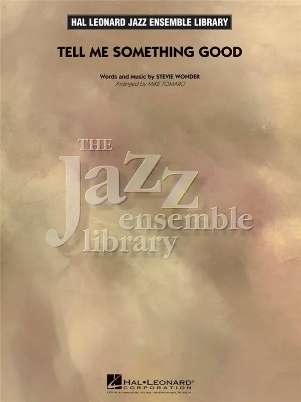 Stevie Wonder Tell Me Something Good (Arr. Mike Tomaro) Jazz Ensemble