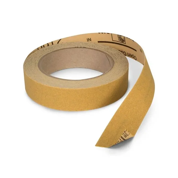 StewMac 3M Stikit Gold abrasive 800-grit roll for Fretbar understring leveller, 2,5 cm width, 13,5 m length