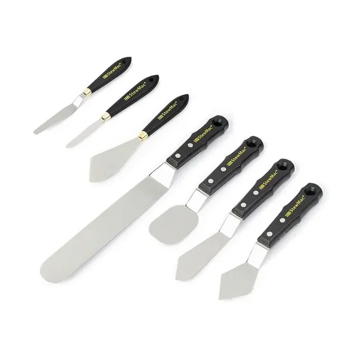 StewMac guitar repair palette knives, set of 7