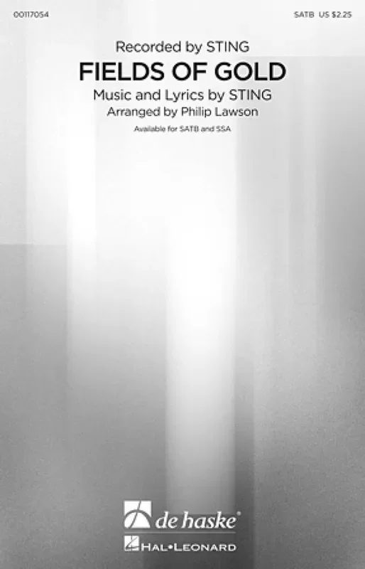 Sting Fields of Gold (Arr. Philip Lawson) Gemischter Chor mit Begleitung