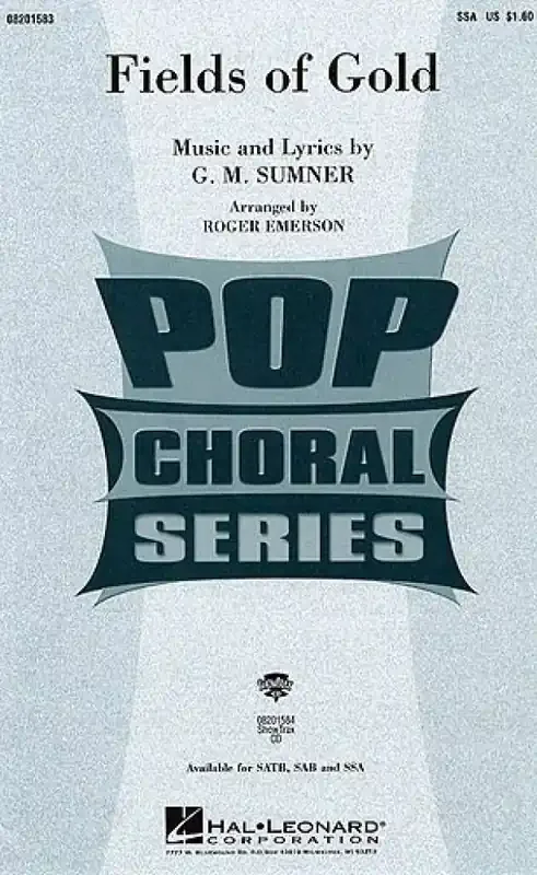 Sting Fields of Gold (Arr. Roger Emerson) Frauenchor mit Klavier/Orgel