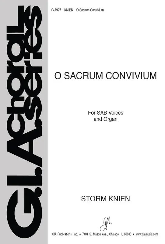 Storm Knien O Sacrum Convivium Gemischter Chor mit Klavier/Orgel