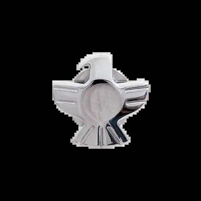 Strap Button, Chrome / Eagle