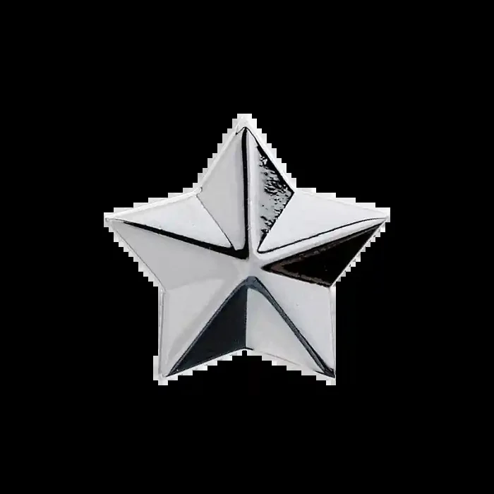 Strap Button, Chrome / Star