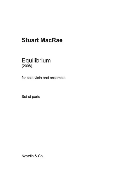 Stuart MacRae Eqilibrium (Parts) Viola Ensemble