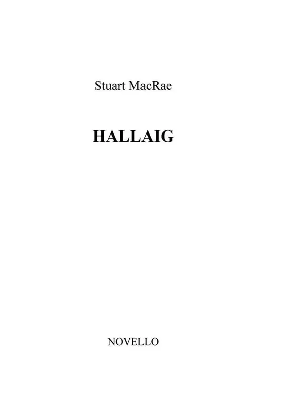 Stuart MacRae Hallaig (Parts) Streichensemble