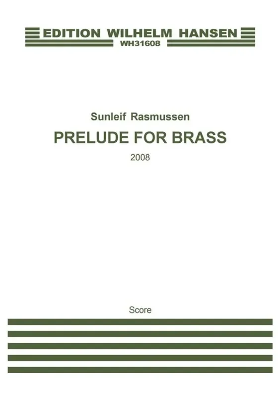 Sunleif Rasmussen Prelude For Brass Blechbläser Ensemble