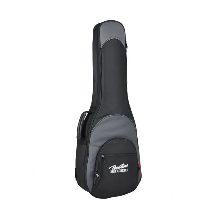 Super Packer gigbag voor concertukelele, 25mm. voering, zwart en grijs, diverse accessoiresvakken