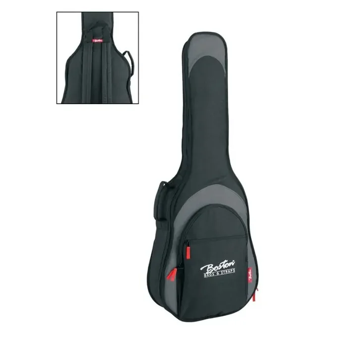 Super Packer gigbag voor klassieke gitaar, 25 mm. voering, zwart en grijs, diverse accessoiresvakken