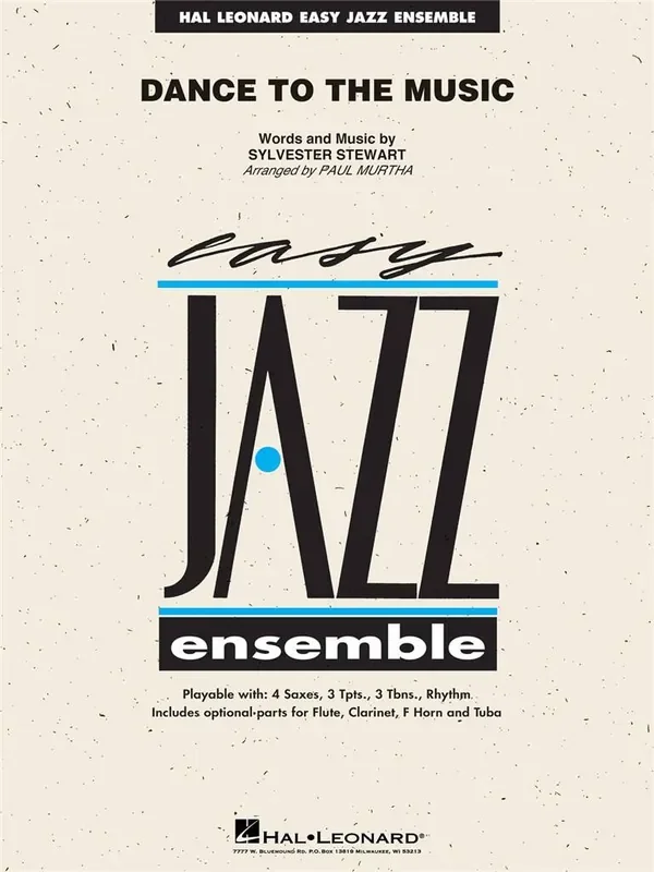 Sylvester Stewart Dance to the Music (Arr. Paul Murtha) Jazz Ensemble