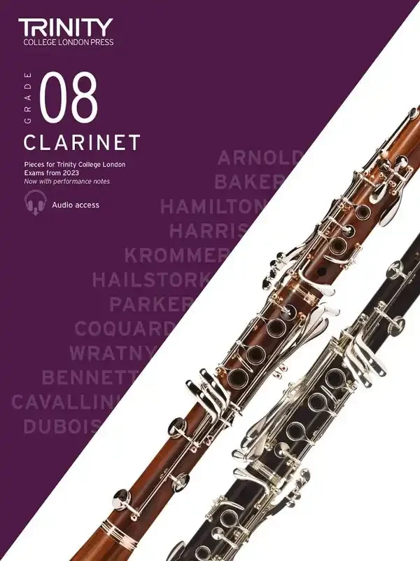 TCL Clarinet Exam Pieces from 2023 Grade 8