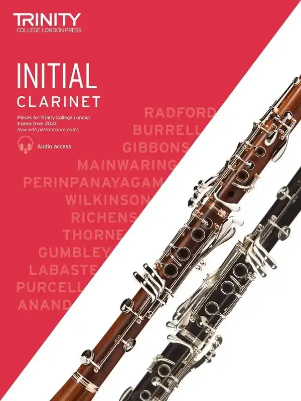 TCL Clarinet Exam Pieces from 2023 Initial