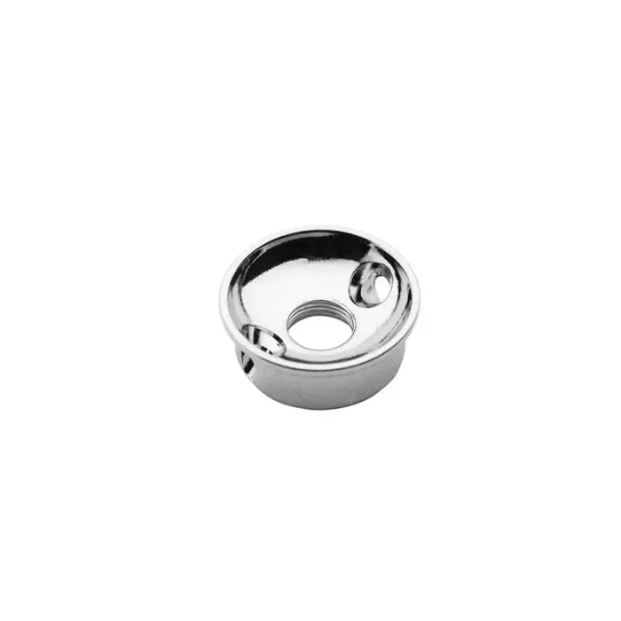 TE-model input cup, with angled screwholes, 3/8″ 32 thread, 22mm diameter, chrome