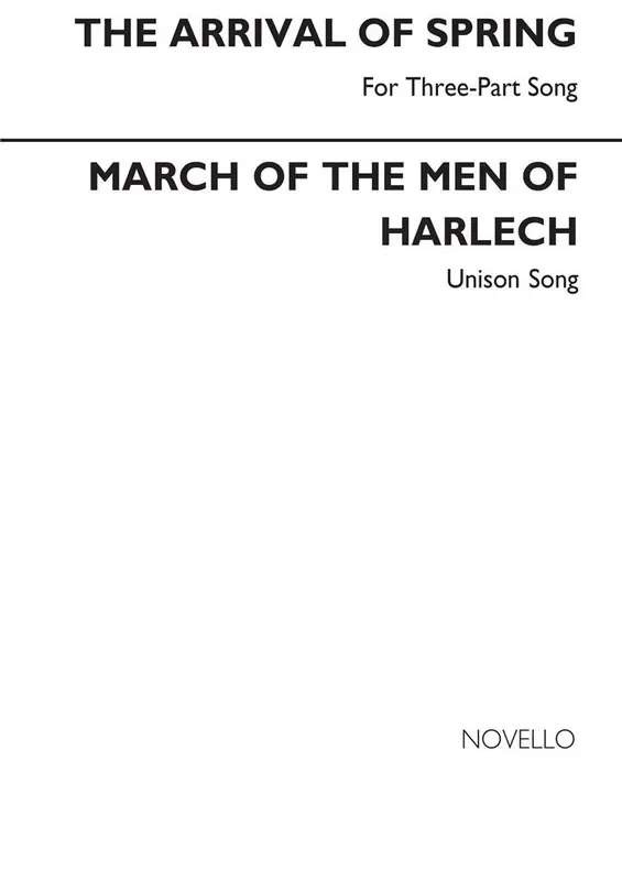 The Arrival Of Spring March Of The Men Of Harlech Gemischter Chor mit Begleitung