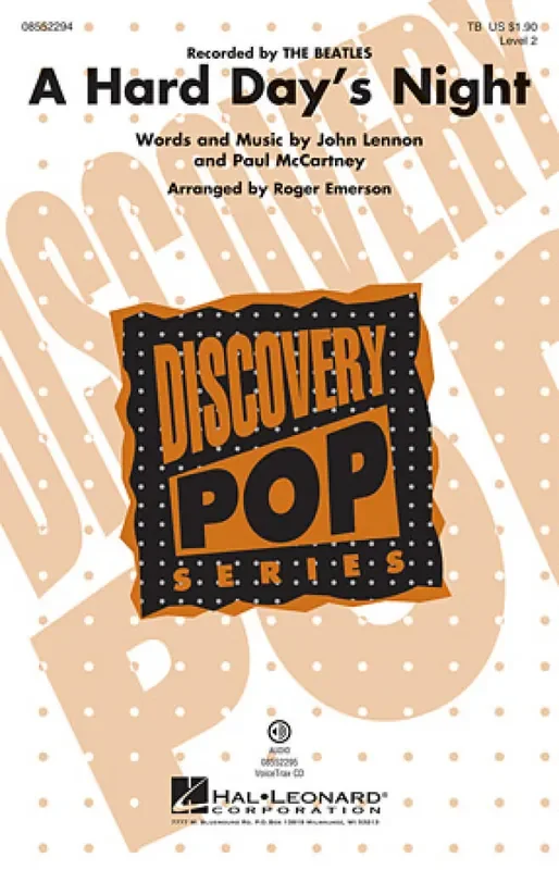 The Beatles A Hard Day‘s Night (Arr. Roger Emerson) Männerchor mit Begleitung
