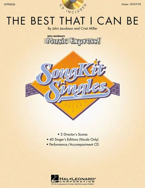 The Best That I Can Be (SongKit Single) Gemischter Chor mit Begleitung