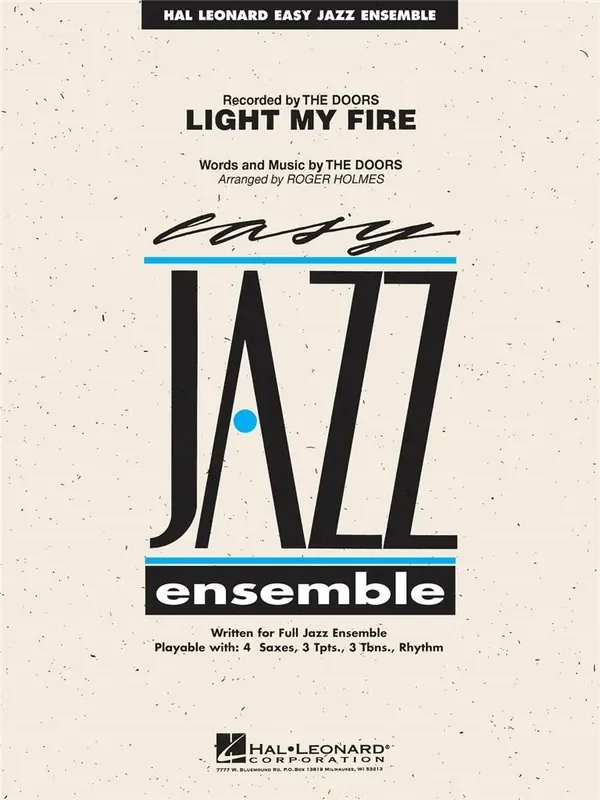 The Doors Light my Fire (Arr. Roger Holmes) Jazz Ensemble