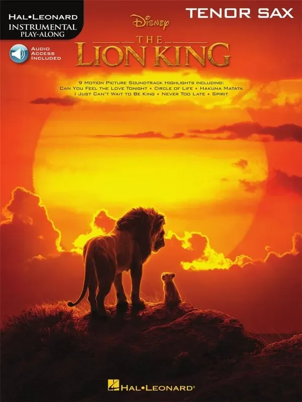 The Lion King for Tenor Sax Tenorsaxophon