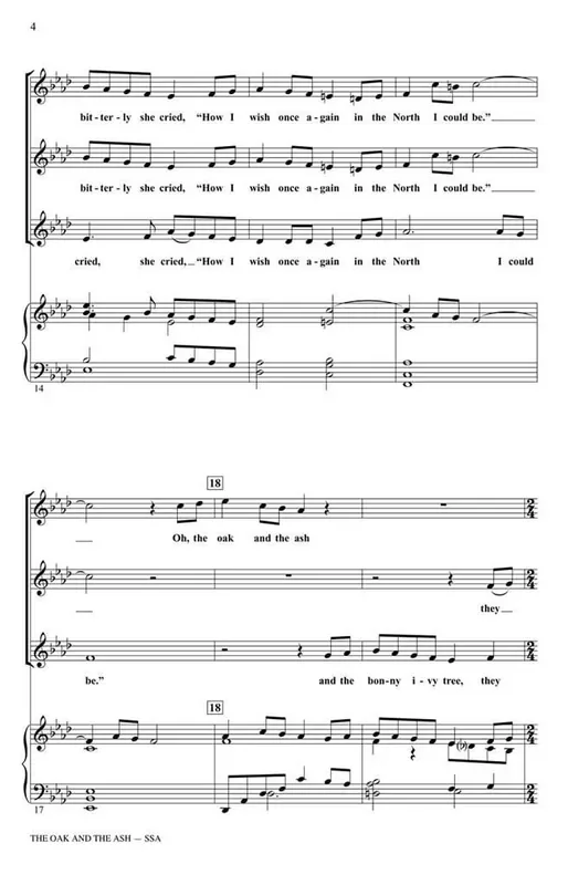 The Oak and the Ash (Arr. Philip Lawson) Gemischter Chor mit Begleitung