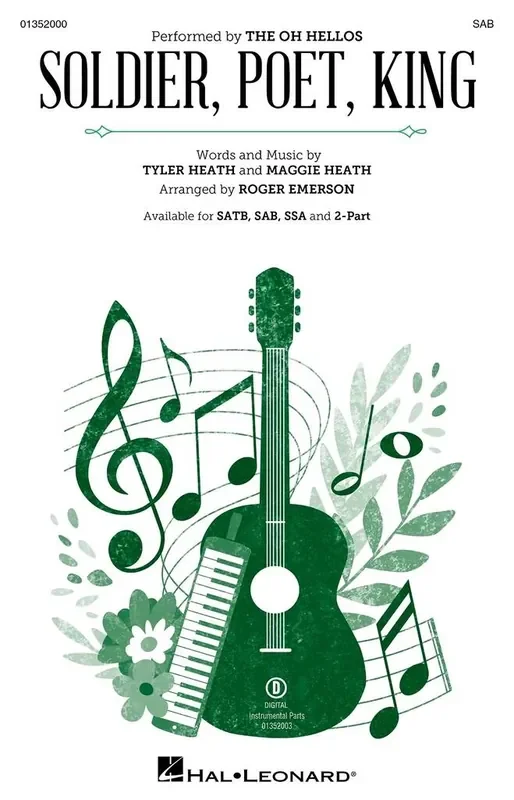 The Oh Hellos Soldier, Poet, King (Arr. Roger Emerson) Gemischter Chor mit Begleitung