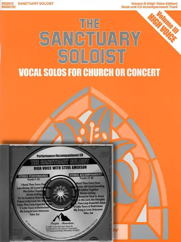 The Sanctuary Soloist – Volume III Gesang Solo