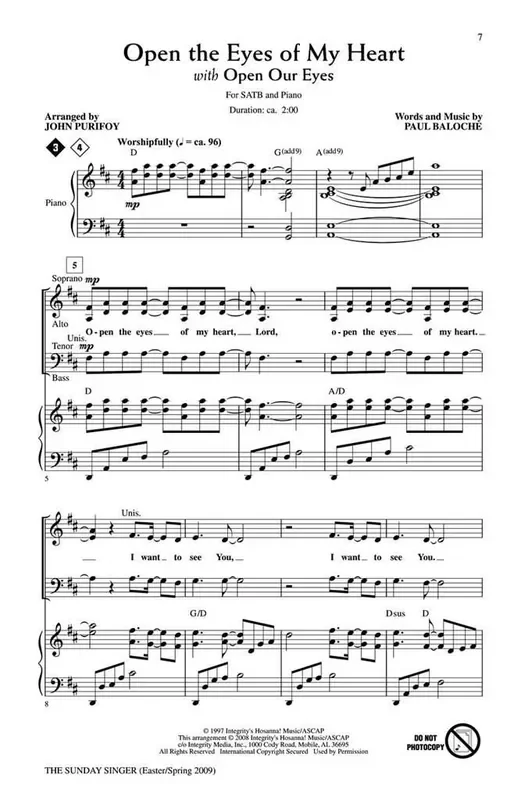 The Sunday Singer – Easter/Spring 2009